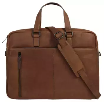 Портфель X-Zone, натуральная кожа, цвет Cognac