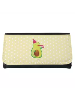 Портмоне Mr & Mrs Panda Damen Avocado Feier ohne Spruch, пастельно-желтый
