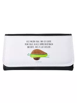 Портмоне Mr & Mrs Panda Damen Avocado Yoga, белый