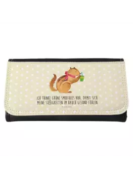 Портмоне Mr & Mrs Panda Damen Eichhrnchen Smoothie, пастельно-желтый