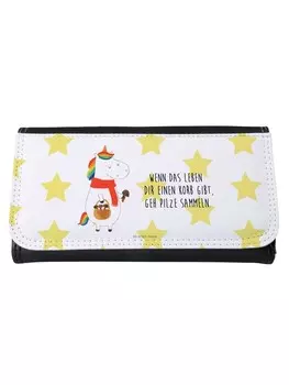 Портмоне Mr & Mrs Panda Damen Einhorn Pilz, белый