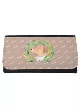 Портмоне Mr & Mrs Panda Damen Hund Blumen ohne Spruch, цвет hundeglck