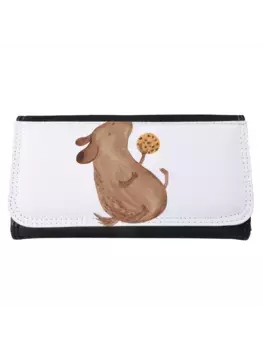 Портмоне Mr & Mrs Panda Damen Hund Keks ohne Spruch, белый