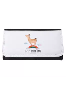 Портмоне Mr & Mrs Panda Damen Lama Regenbogen, белый