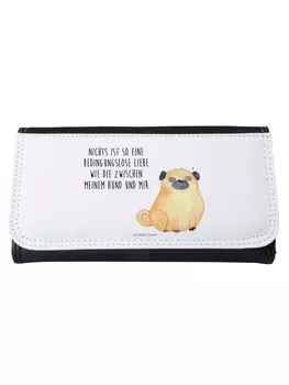 Портмоне Mr & Mrs Panda Damen Mops, белый