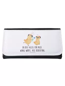 Портмоне Mr & Mrs Panda Damen Mops Verliebt, белый