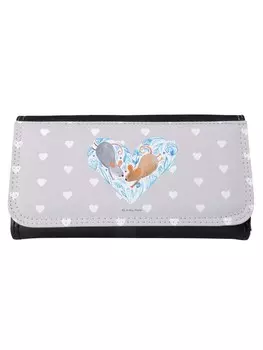 Портмоне Mr & Mrs Panda Damen Muse Herz ohne Spruch, пастельно-серый