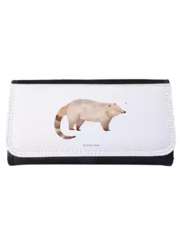 Портмоне Mr & Mrs Panda Damen Nasenbaer ohne Spruch, белый