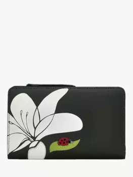 Портмоне Radley Ladybirds Leather Medium Bifold, цвет racing green/multi