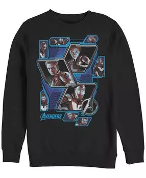 Портреты технических блоков marvel men's avengers endgame, флис на шее экипажа Fifth Sun, черный