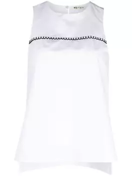 Ports 1961 блузка Plein Air без рукавов, белый