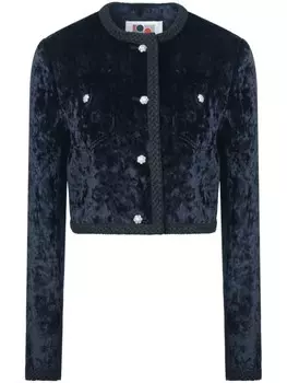 Ports 1961 двубортный укороченный жакет, синий