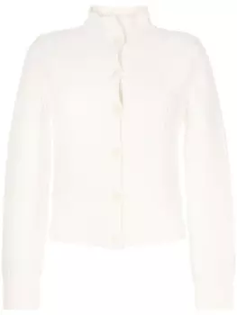 Ports 1961 кардиган в рубчик с высоким воротником, нейтральный цвет