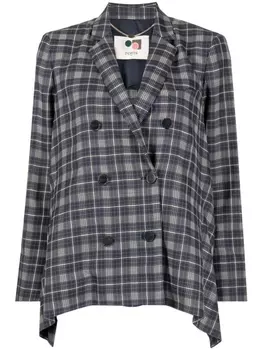 Ports 1961 клетчатый блейзер с заостренными лацканами, черный