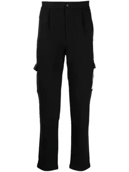 Ports V спортивные брюки с нашивкой-логотипом, черный