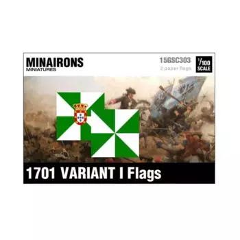 Португальские флаги образца 1701 года, вариант 1, War of Spanish Succession - Decals & Flags (1:100)