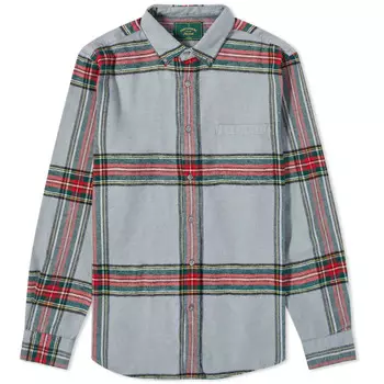 Portuguese Flannel Рубашка в клетку на пуговицах Alby, серый
