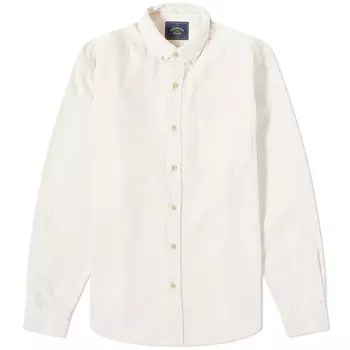 Portuguese Flannel Вельветовая Рубашка на пуговицах Lobo, экрю