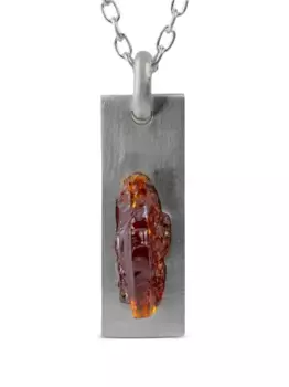 Посеребренное колье zincite Parts of Four, серебяный