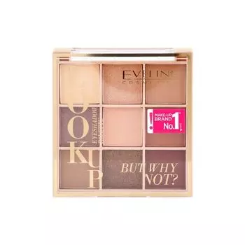 Посмотрите, а почему бы не палетка теней для век? Eveline, 10,8 гр (but why not)