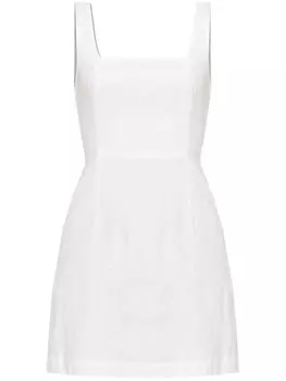 Posse льняное платье мини Skyla, белый