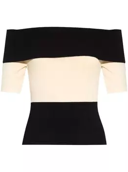 Posse полосатый топ, нейтральный цвет