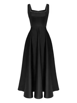 POST MERIDIEM декорированное платье миди, черный