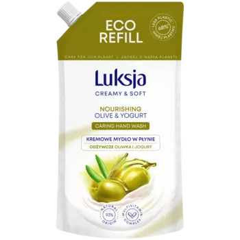 Поставка жидкого кремообразного мыла, 400 мл Luksja Creamy & soft oliwka i jogurt