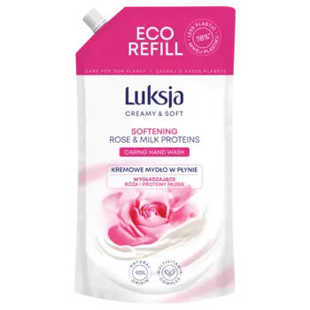 Поставка жидкого кремообразного мыла, 900 мл Luksja Creamy & soft ra i proteiny