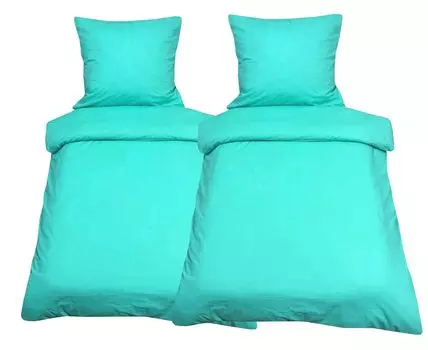 Постельное белье 135х200 хлопок однотонный пододеяльник Renforce комплект 2 шт/4 шт leonado vicenti, бирюзовый