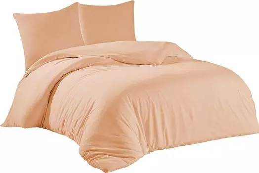 Постельное белье 200х200 + 2 шт. 80х80 см. Розовый хлопковый пододеяльник, 3 шт livessa