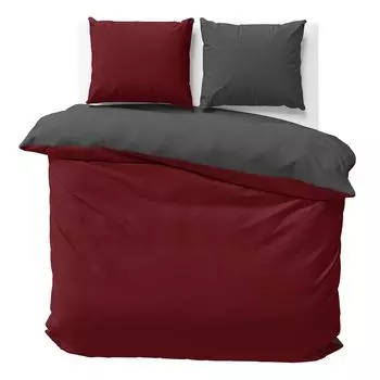 Постельное белье 200х200 см Бордо антрацит двустороннее постельное белье двусторонний микрофибра однотонный пододеяльник 3 шт Visaggio