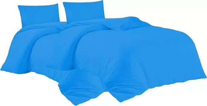 Постельное белье 2 шт. 135х200 + 2 шт. 80х80 см. темно-бирюзовый пододеяльник хлопок, 4 шт livessa