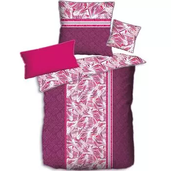 Постельное белье Aboutyourhome Двустороннее постельное белье из микрофибры 135х200, 80х80 комплект украшений, фиолетовый / 2 шт aboutyourhome-shop
