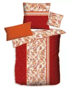 Постельное белье Aboutyourhome Двустороннее постельное белье из микрофибры 135х200 Комплект украшений 80х80, красный / 2 шт aboutyourhome-shop
