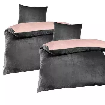 Постельное белье aboutyourhome двустороннее постельное белье зимнее Cashmere Touch Fleece однотонное 155x220 80x80, 4 шт. / Розовый aboutyourhome-shop