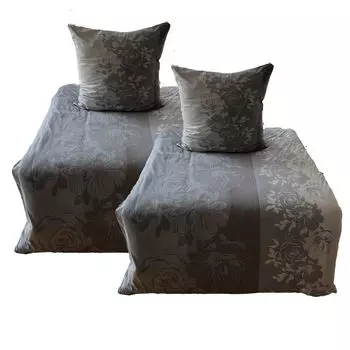 Постельное белье aboutyourhome флисовое постельное белье зимние цветы серое 135х200, 80х80, 4 шт aboutyourhome-shop