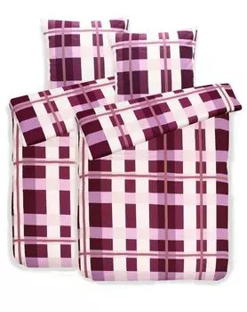 Постельное белье aboutyourhome, качественное постельное белье из бобра, хлопок в клетку, 135х200 80х80, 4 шт. / Ягода aboutyourhome-shop
