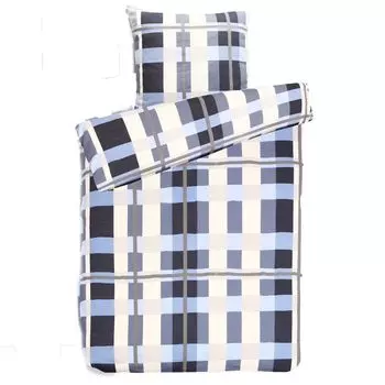 Постельное белье aboutyourhome, качественное постельное белье из бобра, хлопок в клетку, 135х200 80х80, 2 шт. / Синий aboutyourhome-shop