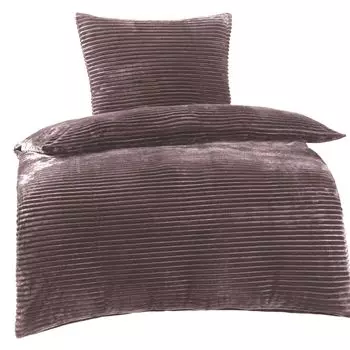 Постельное белье Aboutyourhome зимнее плюшевое, кашемировый шнур, флис 135х200, 80х80, 2 шт. / Бежевый aboutyourhome-shop