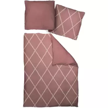 Постельное белье Adam «Casket Valdelana» с ромбовидным узором, цвет kirsche