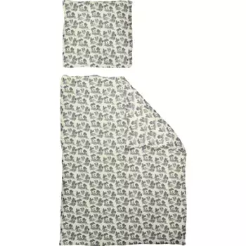 Постельное белье Adam «Старые добрые времена», сертифицировано GOTS – изготовлено из экологически чистого хлопка, цвет dunkelblau/natur