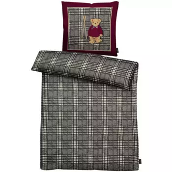 Постельное белье APELT «Benno», сертифицировано GOTS, изготовлено из экологически чистого хлопка, серый