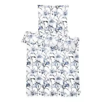 Постельное белье Apelt Lilia, 135x5x200 см цвет grau/blau