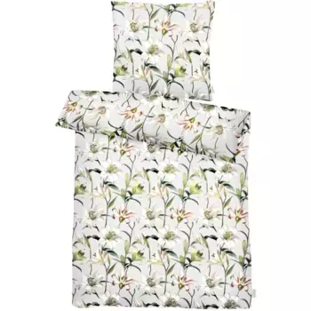 Постельное белье APELT «Лилия ГОЦ», цветение королевской лилии, серый