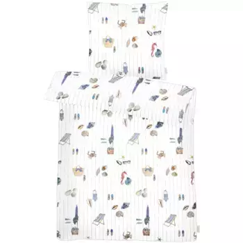 Постельное белье APELT «Solea Gots», натуральный хлопок, легкое в уходе, цвет blau