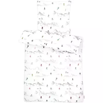 Постельное белье АПЭЛТ «Осина» Apelt, белый/серый