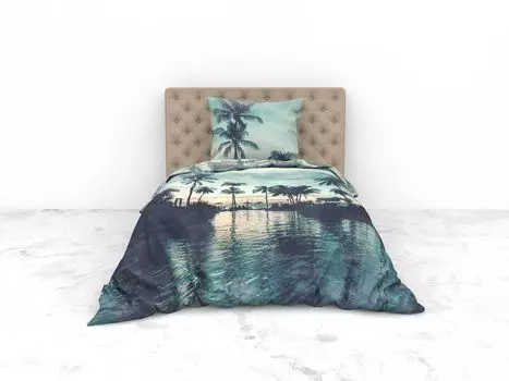 Постельное белье Аврора 135 Синий HNL Living