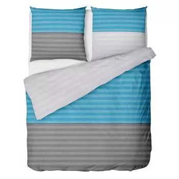 Постельное белье beaver в горизонтальную полоску синее Linkhoff, синий
