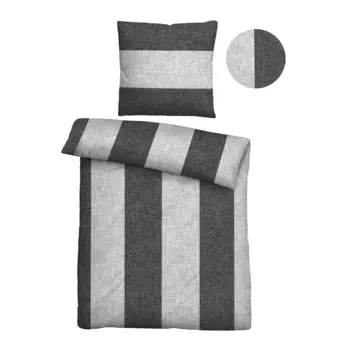 Постельное белье Biberna «0006732», уютное и теплое, простое в уходе, с регулировкой температуры, на молнии, цвет titanium